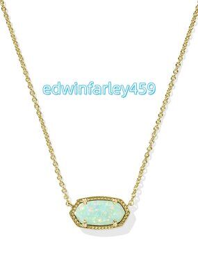 Elisa Gold Short Pendant Necklace